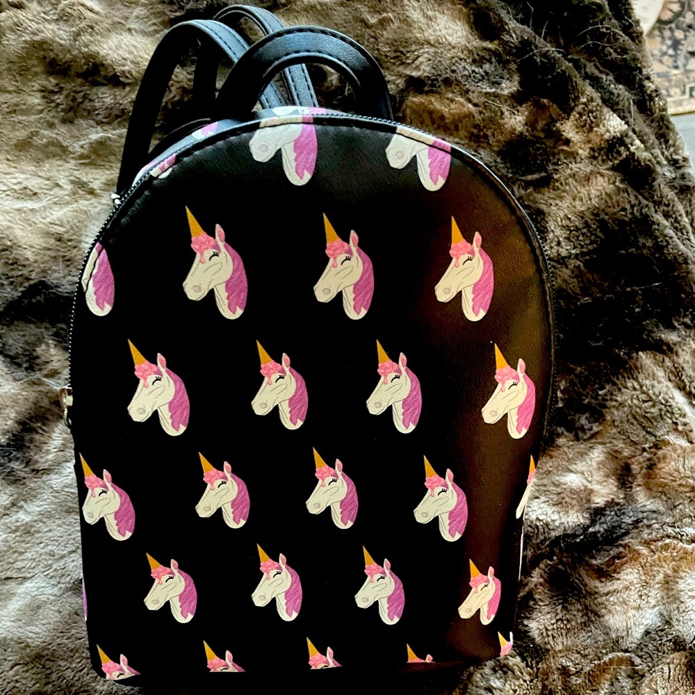 NWT Unicorn Ice Cream Trendy Mini Backpack